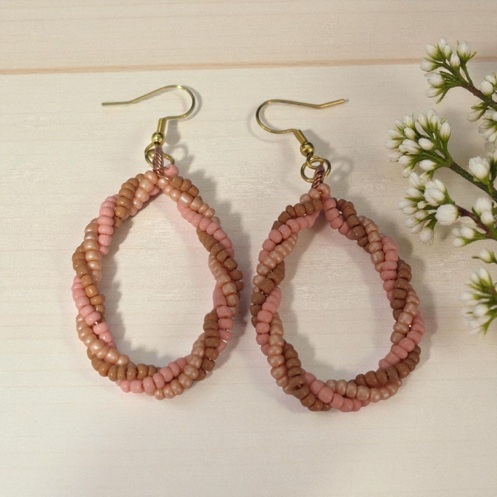 Handcrafted Bead Drop Earrings